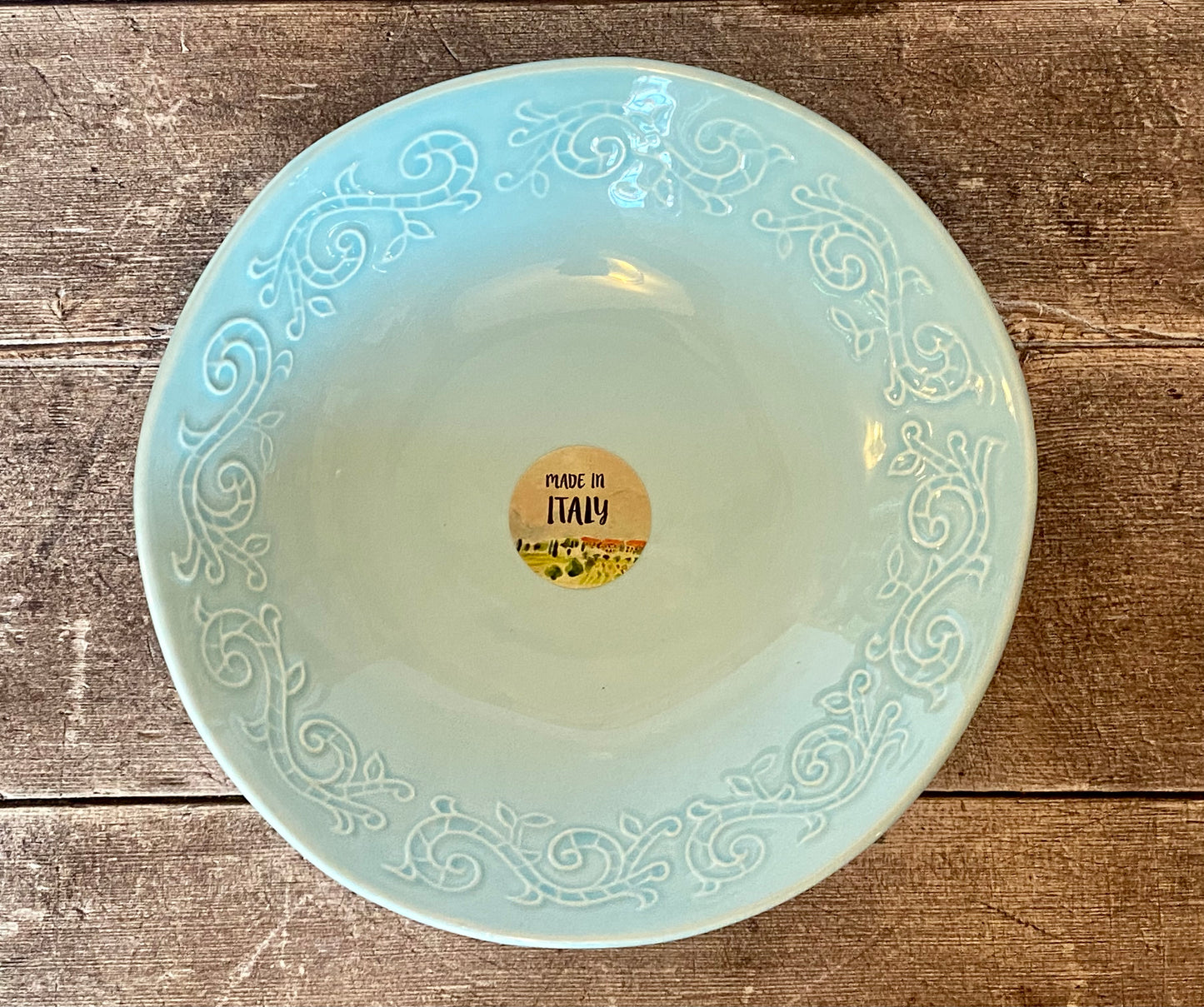 Light Blue Pasta/Serving Bowl, 23cm