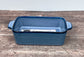 Hairy Bikers Small Blue Rectangular Baking Dish with Blue Rim, 20.6cm