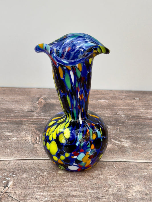 Small Handmade Murano Glass Vase, Design 16