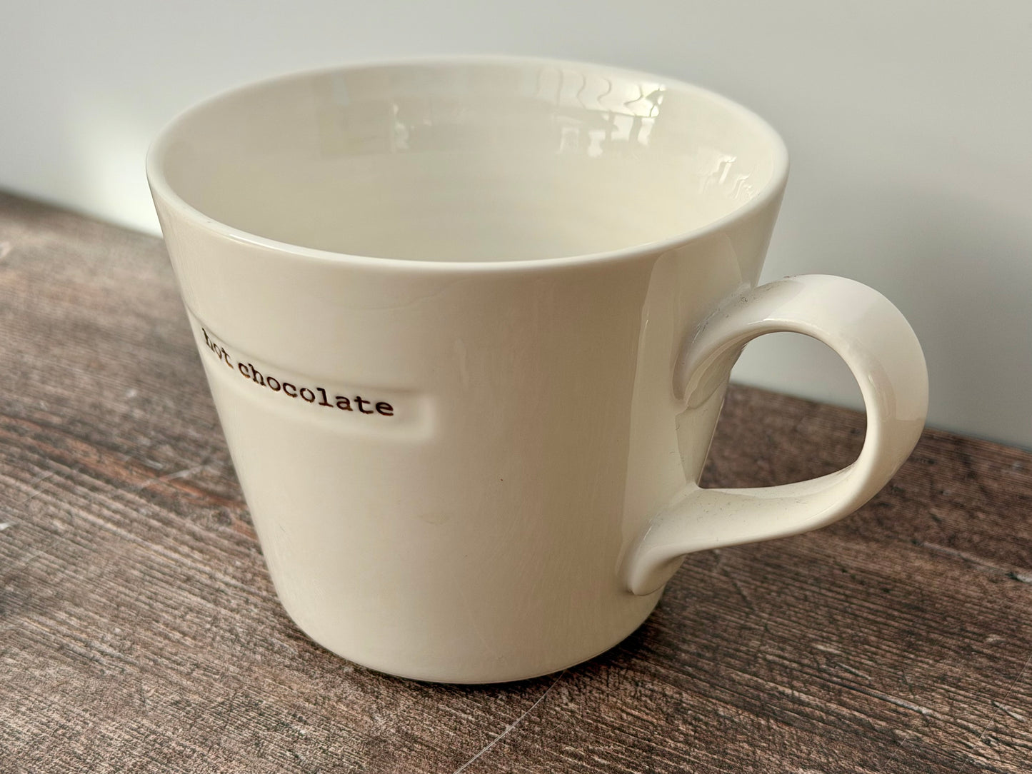White ‘hot chocolate’ Mug