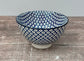 Blue and White Patterned Bowl, 13.5cm