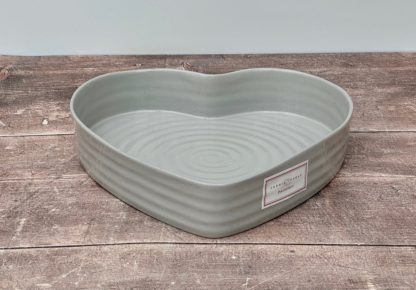 Sophie Conran Grey Heart Baking Dish, 28cm