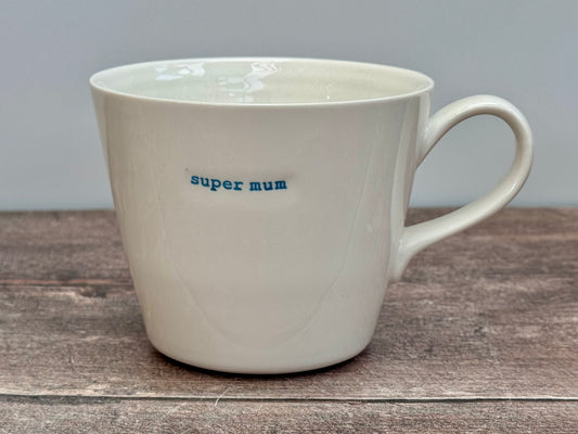 White ‘super mum’ Mug