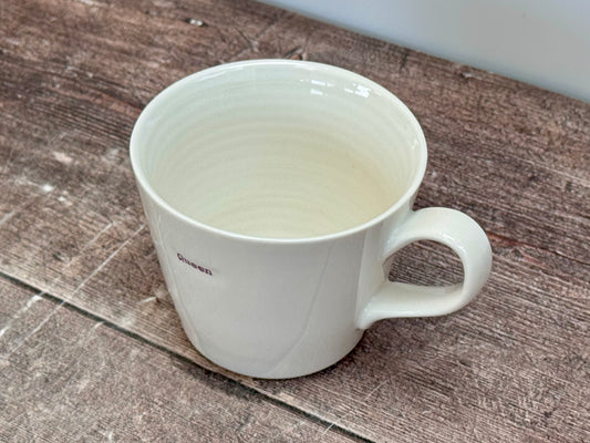 White ‘Queen’ Mug