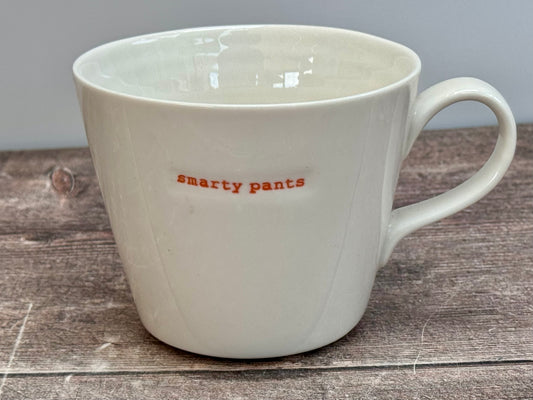 White ‘smarty pants’ Mug