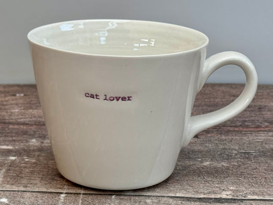 White ‘cat lover’ Mug