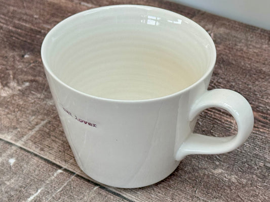 White ‘cat lover’ Mug