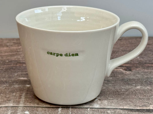 White ‘carpe diem’ Mug