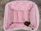 Nandog Pet Gear Pink Fluffy Soft Reversible Dog Bed, 52cm