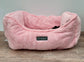 Nandog Pet Gear Pink Fluffy Soft Reversible Dog Bed, 52cm