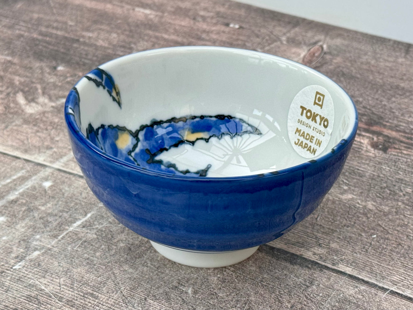 Tokyo Design Studio mid-Blue Crab Patterned Small Bowl, 11cm