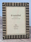 Natalini Black and White Striped Photo Frame 5 x 7